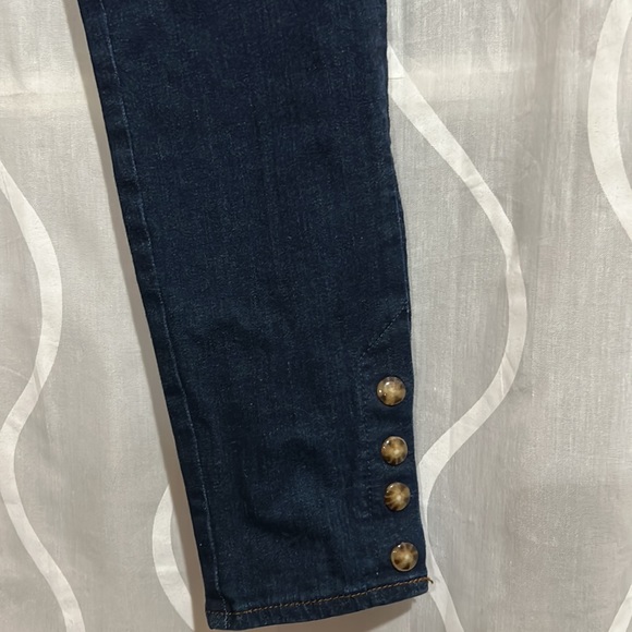Loft, Blue, Dark Wash, High Rise, Skinny Jeans, Size 4 - Picture 3 of 6